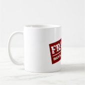 Fragile handgreep met zorgobject koffiemok (Links)