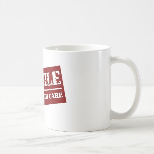 Fragile handgreep met zorgobject koffiemok (Rechts)