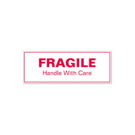 Fragile Handle with Care Business Template Zelfinktende Stempel