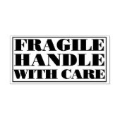 FRAGILE Handle With Care Fragile Parcel Delivery Rubberstempel (Afrduk)