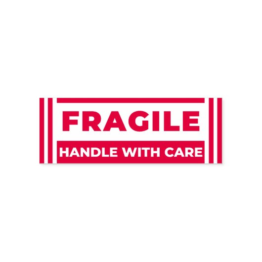 Fragile (Handle with Care Order) Business Office Zelfinktende Stempel (Design)