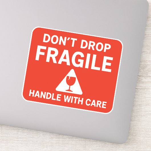 Fragile Handle With Care Shipping Label Design (Detail)