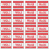 Fragile Handle With Care Shipping Sticker (Voorkant)