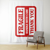 Fragile Handle With Care Wandkleed (In situ)