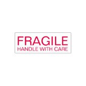 FRAGILE - HANDLE WITH CARE  ZELFINKTENDE STEMPEL (Design)