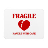 Fragile hartbehandeling met zorg magneet (Horizontaal)