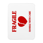 Fragile hartbehandeling met zorg magneet (Verticaal)