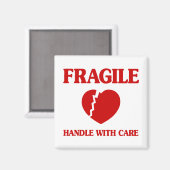 Fragile hartbehandeling met zorg magneet (Voorkant / Achterkant)