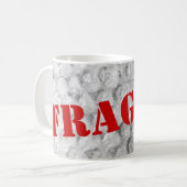 Fragile koffie-mok | Ontwerp van de bunkeromhulli Koffiemok (Voorkant links)