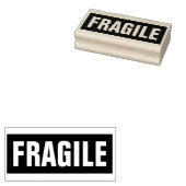 Fragile mailing rubberstempel (Gestempeld)