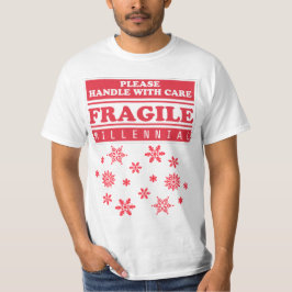 Fragile Millennial, handig met zorgsnoer T-shirt
