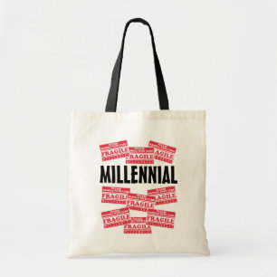 Fragile Millennium, handig met zorg Tote Bag