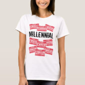 Fragile Millenniumlabels, gelieve voorzichtig te z T-shirt (Voorkant)