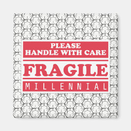 Fragile Millenniumverpakking, handig met handtas Magneet