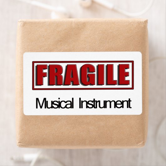 Fragile Musical Instrument Labels (Insitu)