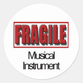 Fragile Musical Instrument Stickers (Voorkant)