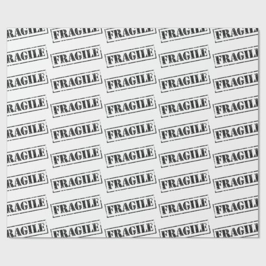 Fragile  omslagpapier cadeaupapier (Vlak)