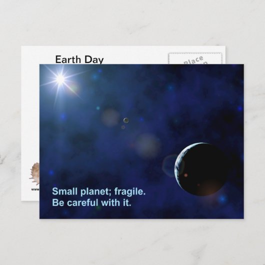 Fragile Planet Briefkaart (Voorkant / Achterkant)