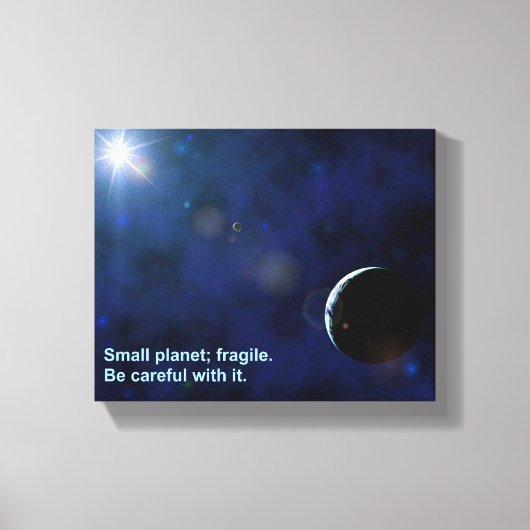 Fragile Planet Canvas Afdruk (Voorkant)