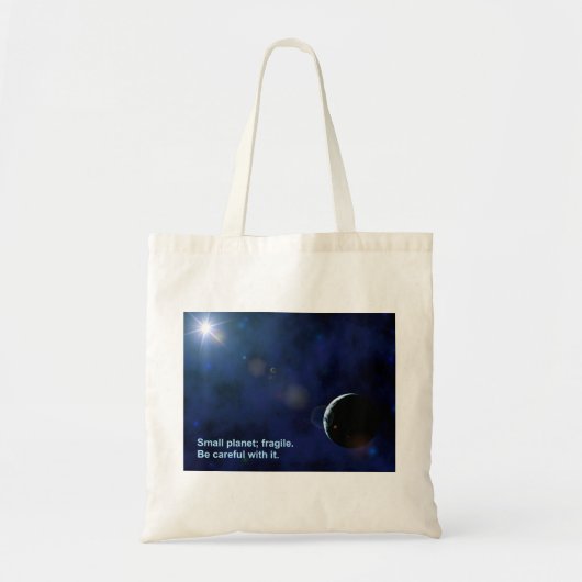 Fragile Planet Canvas tas (Voorkant)