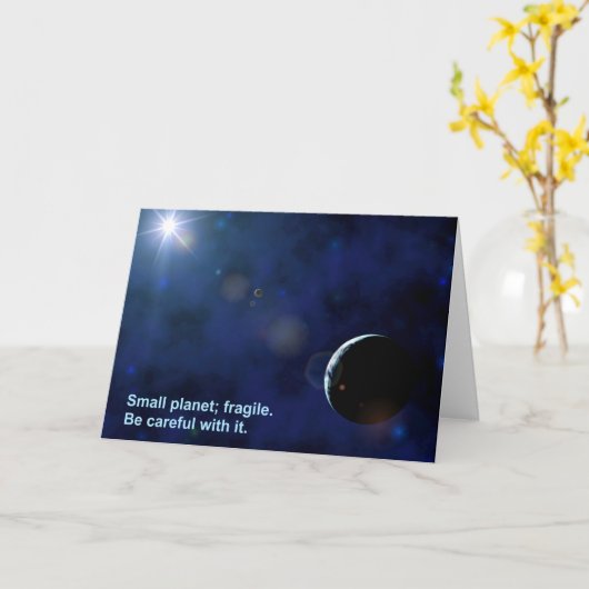 Fragile Planet Kaart (Gele Bloem)