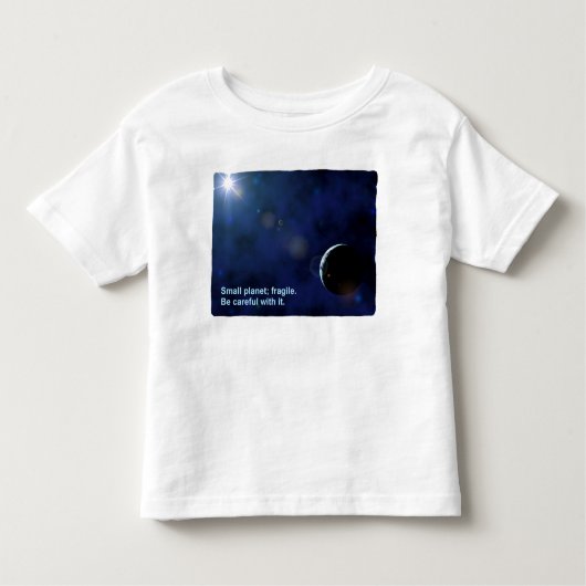 Fragile Planet Kinder Shirts (Voorkant)