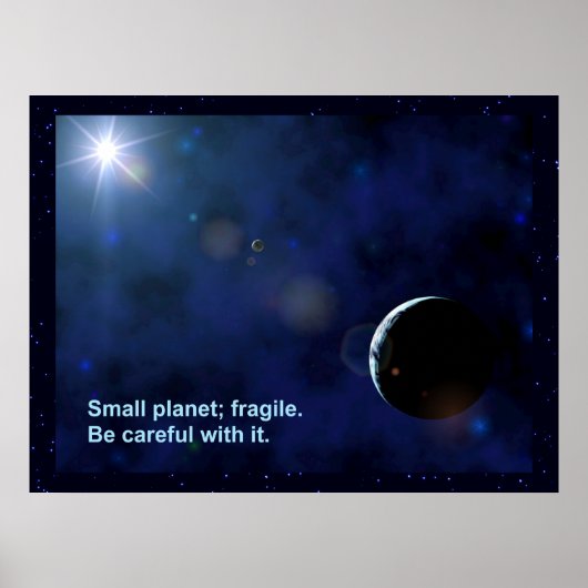 Fragile Planet Poster (Voorkant)