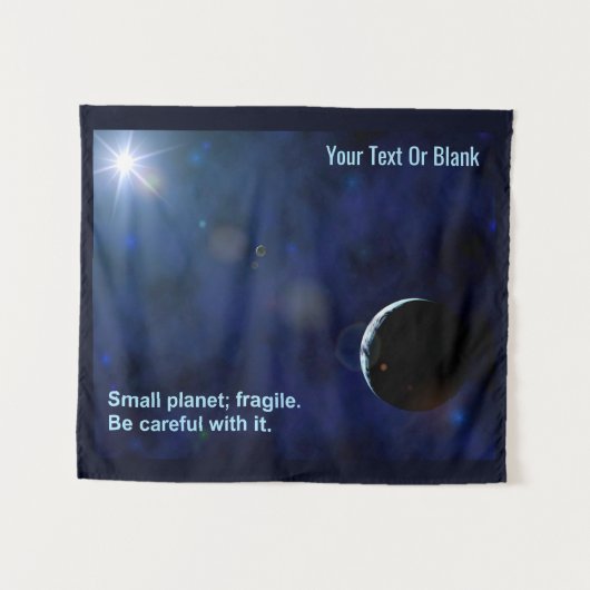 Fragile Planet Wandkleed (Voorkant (horizontaal))