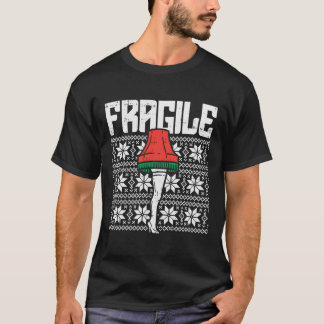 Fragile poot Lamp Ugly kerstSweater Funny Xmas T-shirt