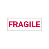 FRAGILE Red Self-Inking Rubber Stamp Zelfinktende Stempel (Design)