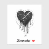 Fragile Resilience: Midnight Ink Heart Sticker (Vel)