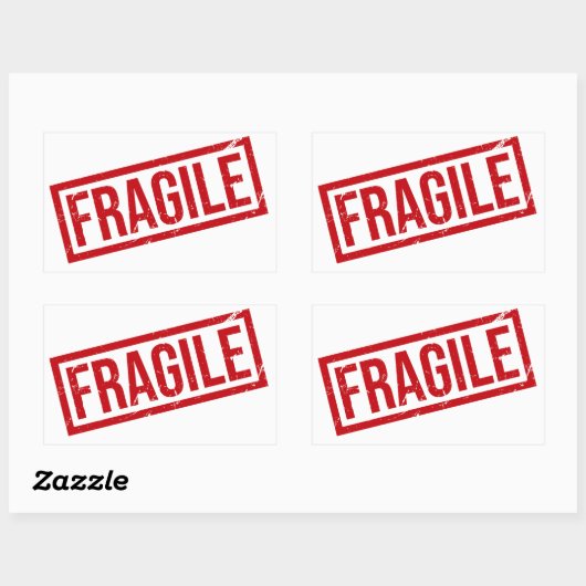 FRAGILE Shipping Labels | Handle With Care Sticker (Vel)