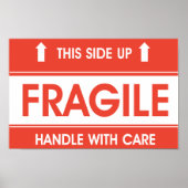 Fragile Sign Poster (Voorkant)