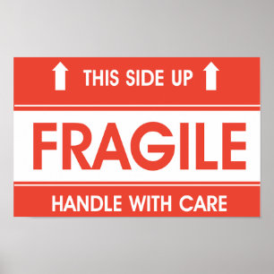 Fragile Sign Poster