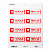 Fragile Stickers Handle with Care (Full Sheet)
