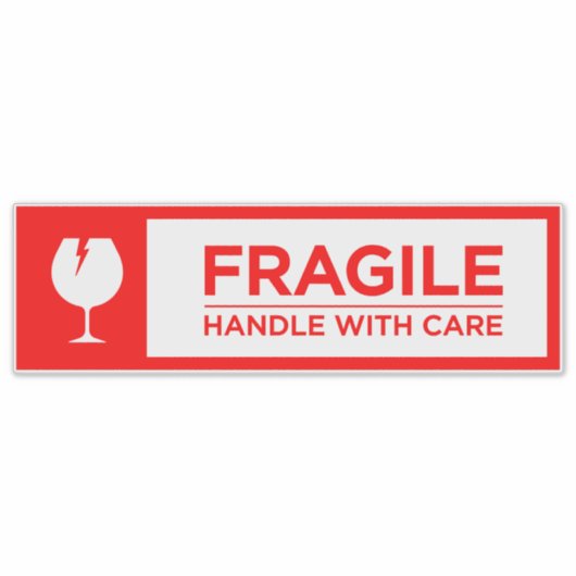 Fragile Stickers Handle with Care (Voorkant)