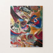 Fragment 2 voor Samenstelling VII, 1913 door Kandi Legpuzzel (Verticaal)