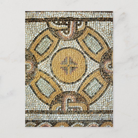 Fragment uit de vloer van de Roman Baths Briefkaart (Voorkant)