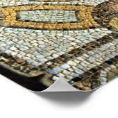 Fragment uit de vloer van de Roman Baths Poster (Hoek)