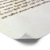 Fragment uit een Cathar-manuscript Poster (Hoek)