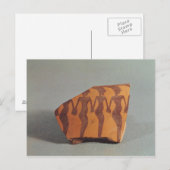 Fragment van aardewerk briefkaart (Voorkant / Achterkant)