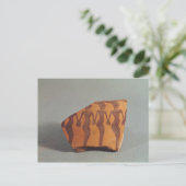 Fragment van aardewerk briefkaart (Staand voorkant)