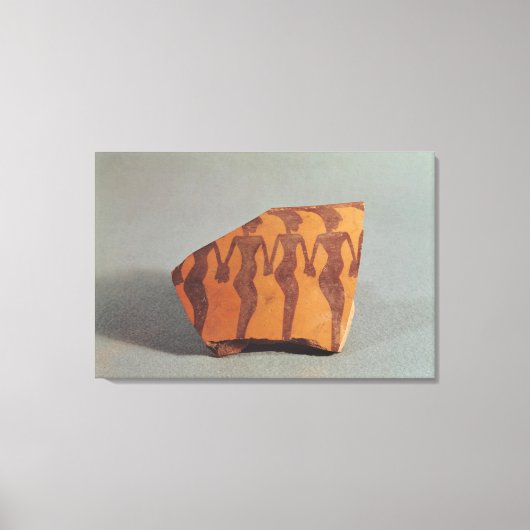 Fragment van aardewerk canvas afdruk (Voorkant)