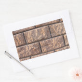 Fragment van de muur van de grote betonblokken rechthoekige sticker (Envelop)