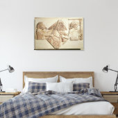 Fragment van een afbeelding van een mediaan bijriv canvas afdruk (Insitu (Slaapkamer))