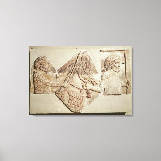 Fragment van een afbeelding van een mediaan bijriv canvas afdruk (Voorkant)