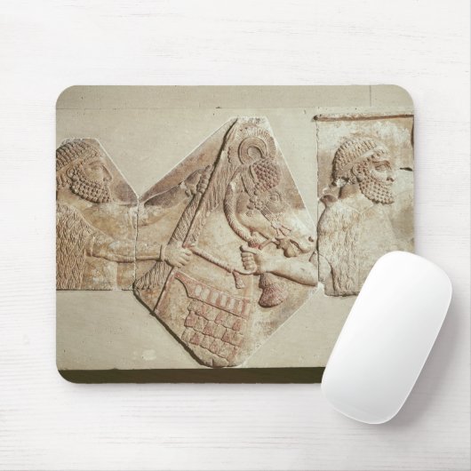 Fragment van een afbeelding van een mediaan bijriv muismat (Met muis)