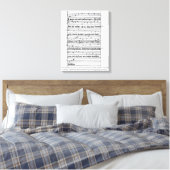 Fragment van een gedicht canvas afdruk (Insitu (Slaapkamer))
