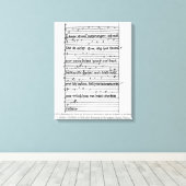 Fragment van een gedicht canvas afdruk (Insitu (Houten vloer))