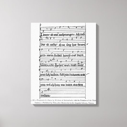 Fragment van een gedicht canvas afdruk (Voorkant)